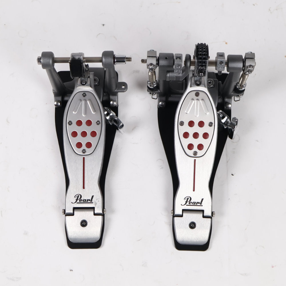 【中古】 ドラムツインペダル パール Pearl P-2052C ELIMINATOR REDLINE DOUBLE PEDAL 全体