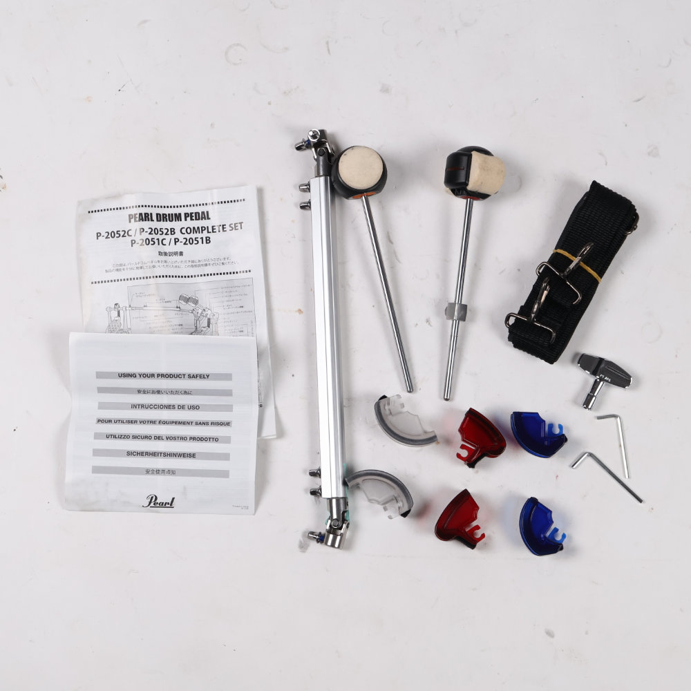 【中古】 ドラムツインペダル パール Pearl P-2052C ELIMINATOR REDLINE DOUBLE PEDAL 付属品