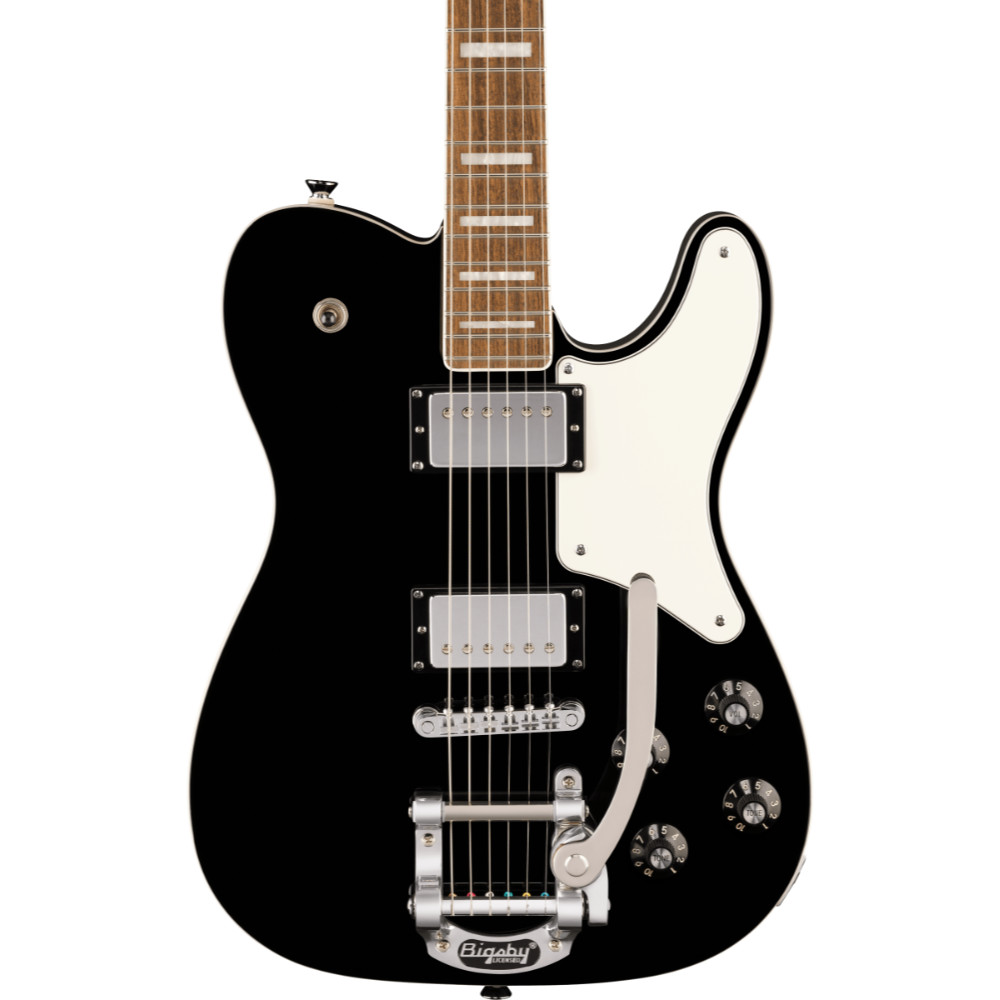 Squier スクワイア スクワイヤー Paranormal Troublemaker Telecaster Deluxe Bigsby LRL PPG Black エレキギター テレキャスター ボディ画像