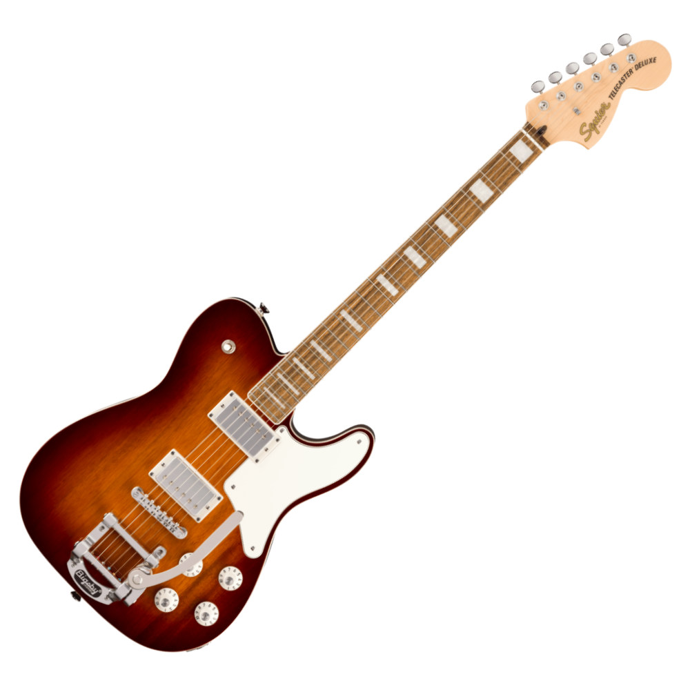 Squier スクワイア スクワイヤー Paranormal Troublemaker Telecaster Deluxe Bigsby LRL PPG Honey Sunburst エレキギター テレキャスター