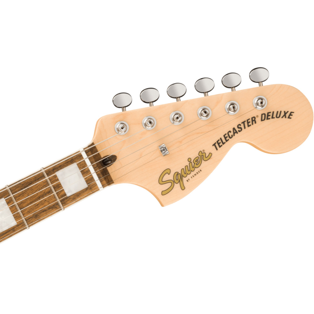 Squier スクワイア スクワイヤー Paranormal Troublemaker Telecaster Deluxe Bigsby LRL PPG Honey Sunburst エレキギター テレキャスター ヘッド画像