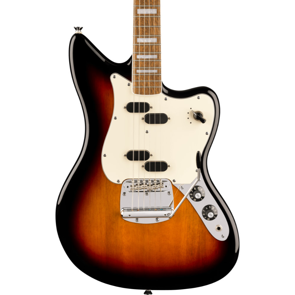 Squier スクワイア スクワイヤー Paranormal Electric VI LRL PPG 3-Color Sunburst 6弦エレキベース ボディ画像
