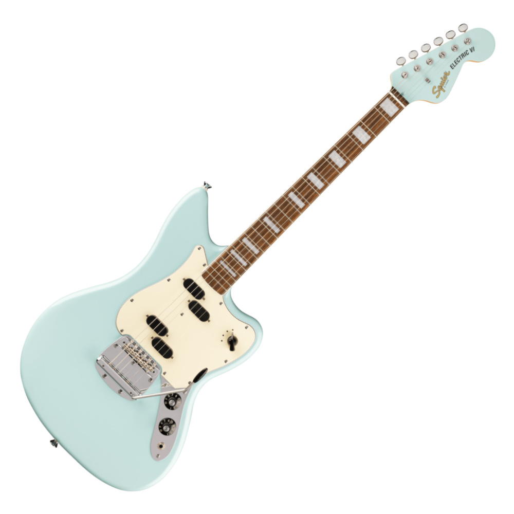 Squier スクワイア スクワイヤー Paranormal Electric VI LRL PPG Daphne Blue 6弦エレキベース