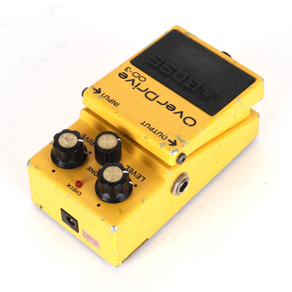 【中古】 オーバードライブ エフェクター BOSS OD-3 Over Drive ギターエフェクター リア斜めアングル画像