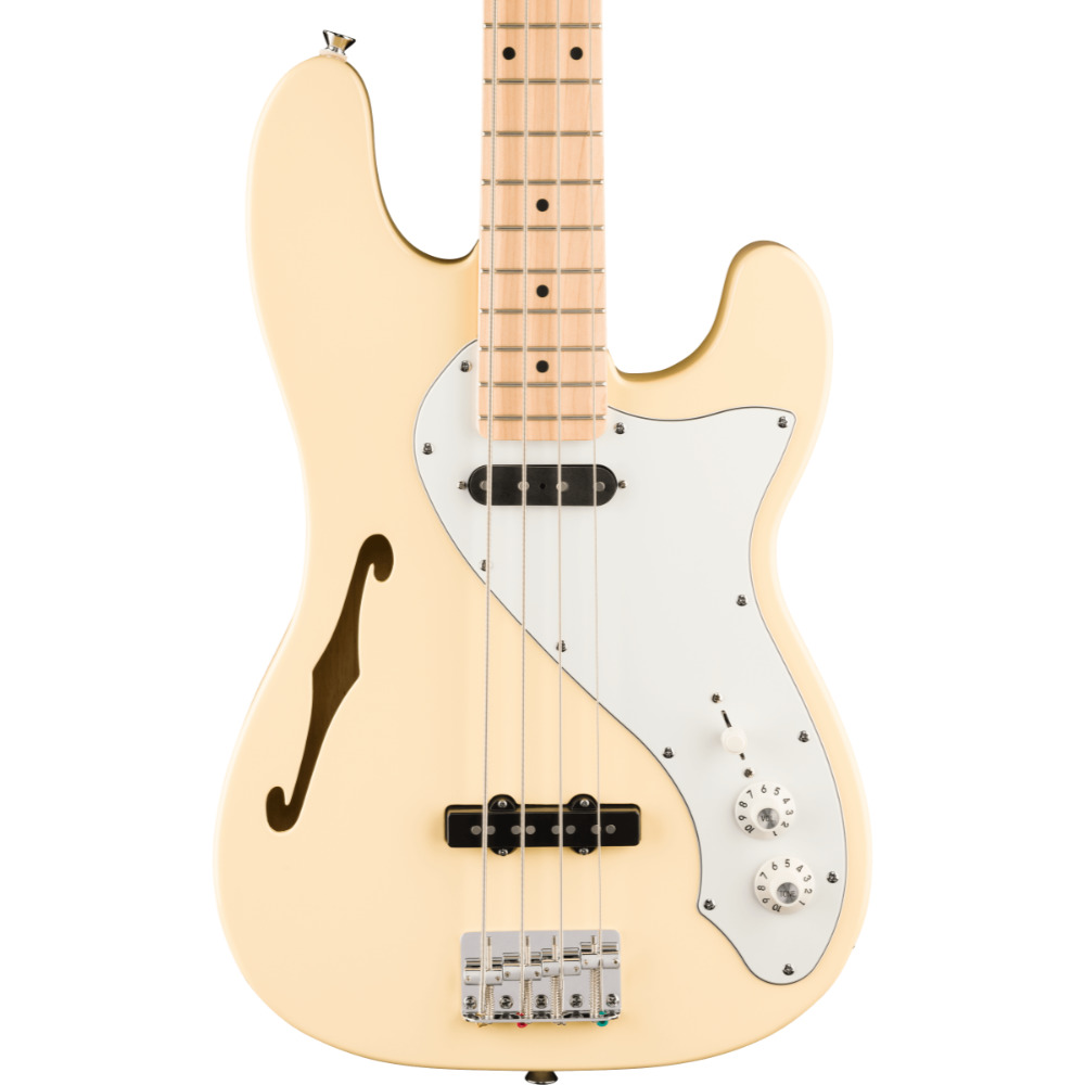 Squier スクワイア スクワイヤー Paranormal Precision Bass Thinline SJ MN PPG Vintage White エレキベース プレシジョンベース ボディ画像