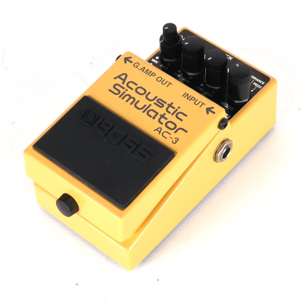 【中古】 アコースティックシミュレーター エフェクター BOSS AC-3 Acoustic Simulator ギターエフェクター 斜めアングル画像