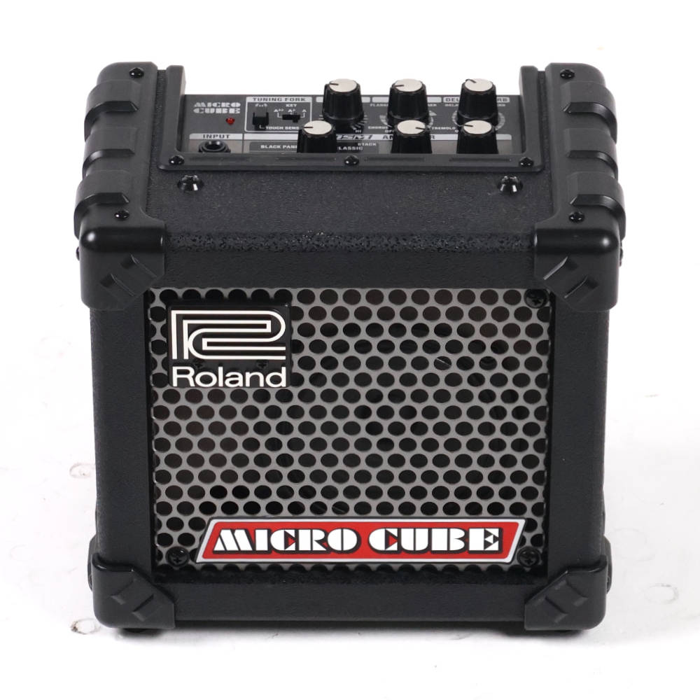 【中古】 ギターアンプ Roland ローランド MICRO CUBE BLACK コンボアンプ フロント画像