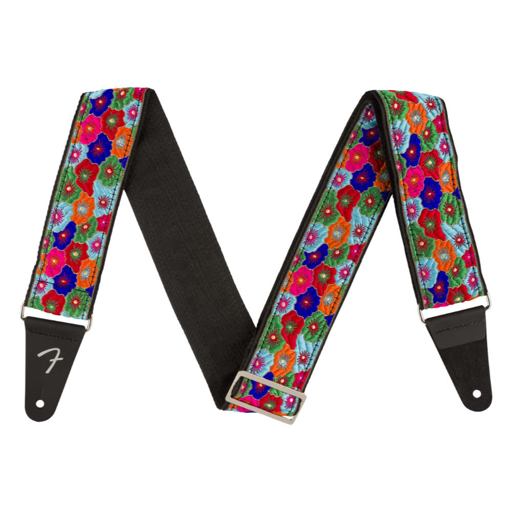 Fender フェンダー Wild Bloom Strap Blue 2インチ ブルー ギターストラップ