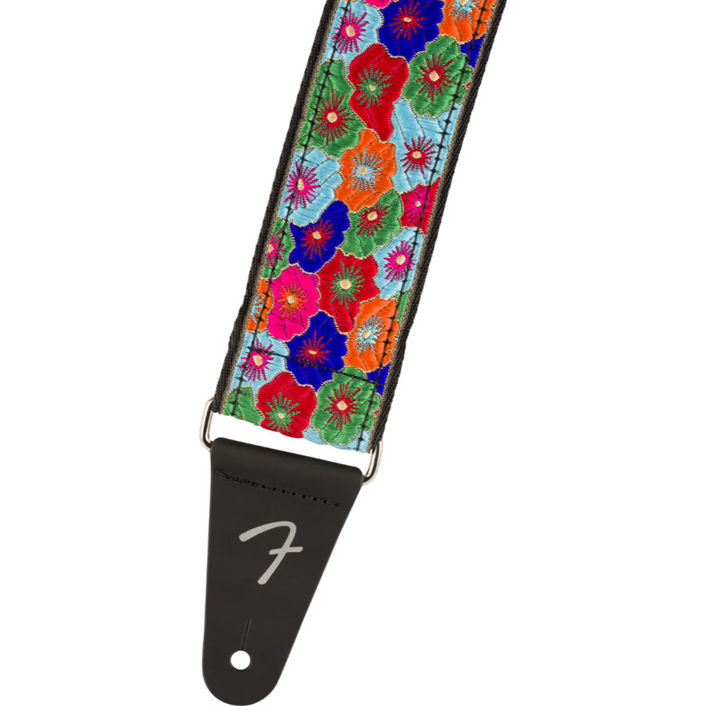 Fender フェンダー Wild Bloom Strap Blue 2インチ ブルー ギターストラップ アップ画像