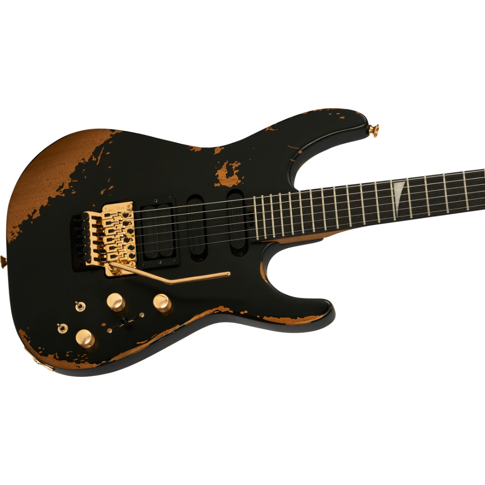 Jackson Pro Series Signature Phil Collen PC1-E Ebony Fingerboard Worn Black エレキギター ボディトップ
