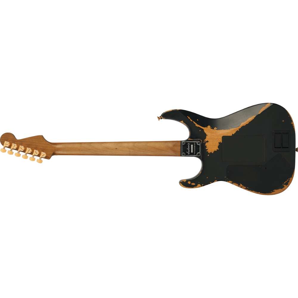 Jackson Pro Series Signature Phil Collen PC1-E Ebony Fingerboard Worn Black エレキギター ボディバック