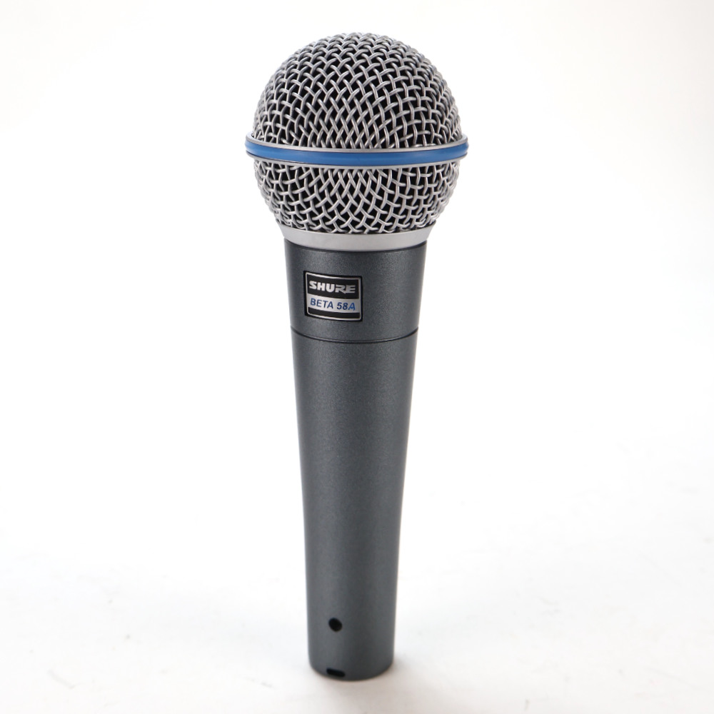 【中古】 マイク ダイナミックマイク シュアー SHURE BETA58A シュア マイクロフォン ベータゴッパ フロント画像