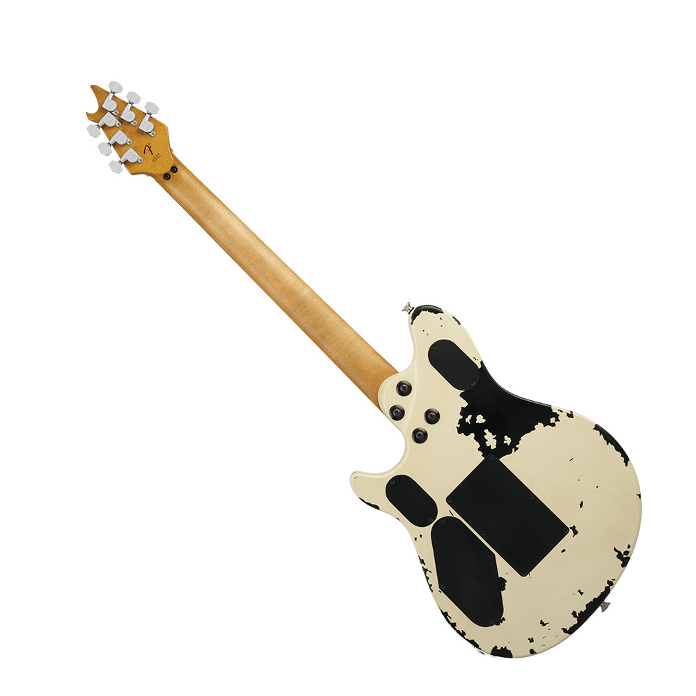EVH イーブイエイチ Limited Edition Wolfgang Special Striped Series Distressed Ivory エレキギター 背面