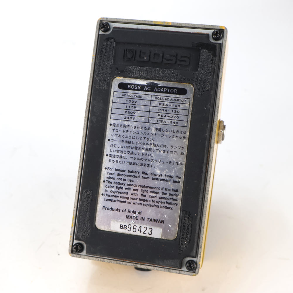 【中古】オーバードライブ ディストーション エフェクター BOSS OS-2 OverDrive Distortion ギターエフェクター ボトム画像