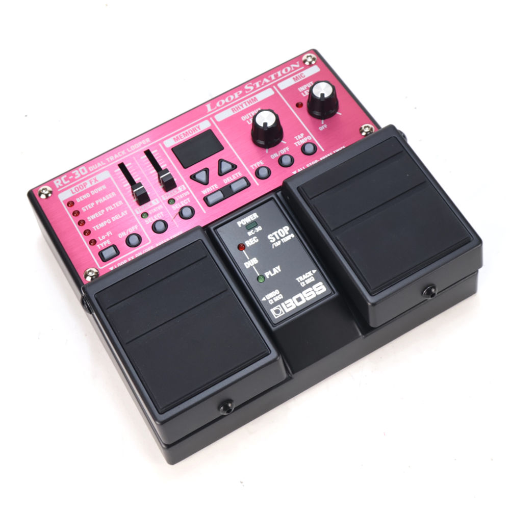 【中古】 ルーパー ループステーション BOSS RC-30 LOOP STATION 最大3時間の録音 99フレーズのメモリー 斜めアングル画像