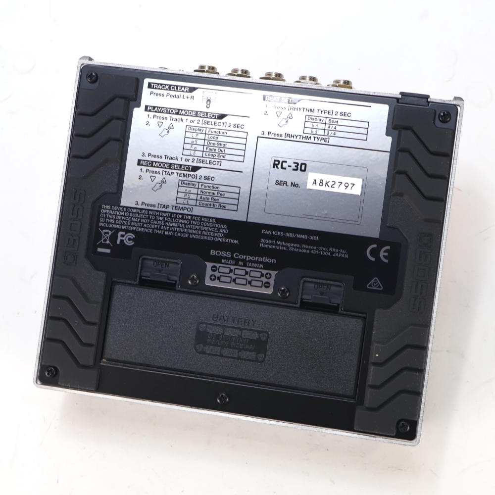【中古】 ルーパー ループステーション BOSS RC-30 LOOP STATION 最大3時間の録音 99フレーズのメモリー ボトム画像