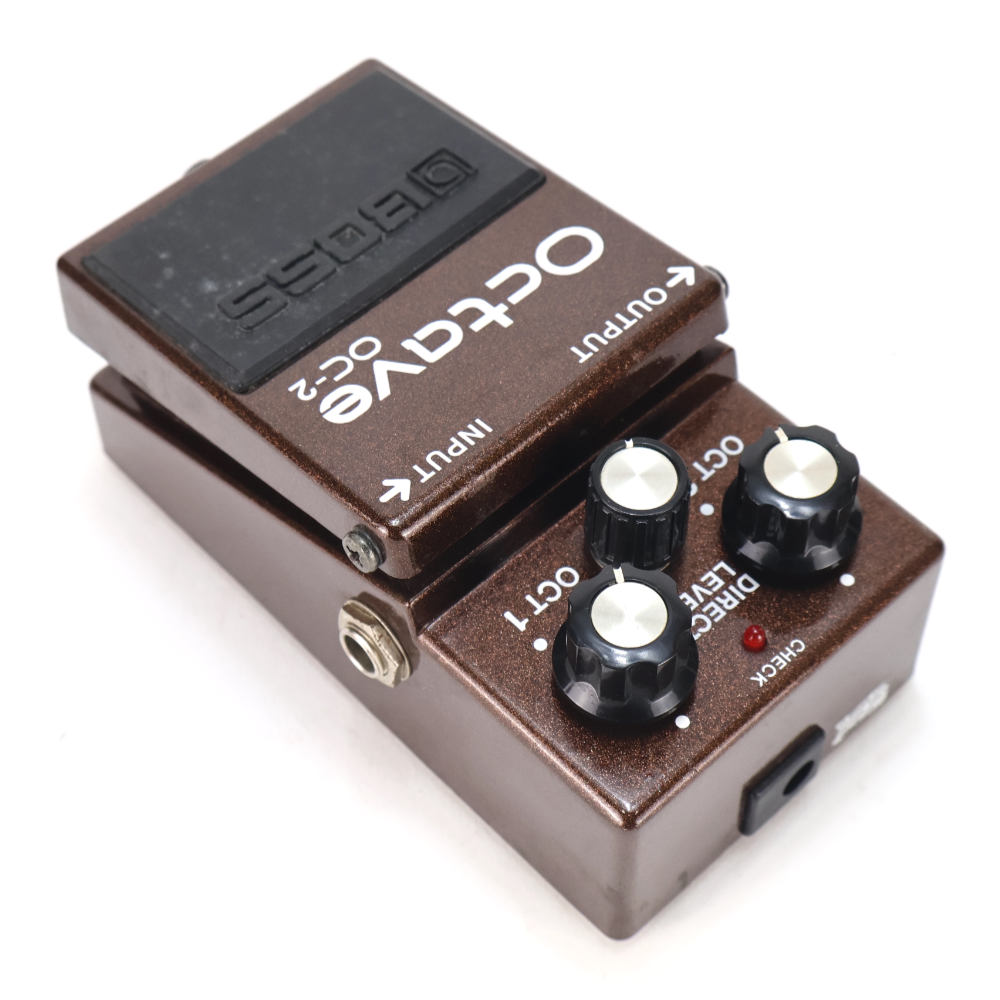 【中古】オクターブ エフェクター BOSS OC-2 Octave ギターエフェクター オクターバー リア斜めアングル画像