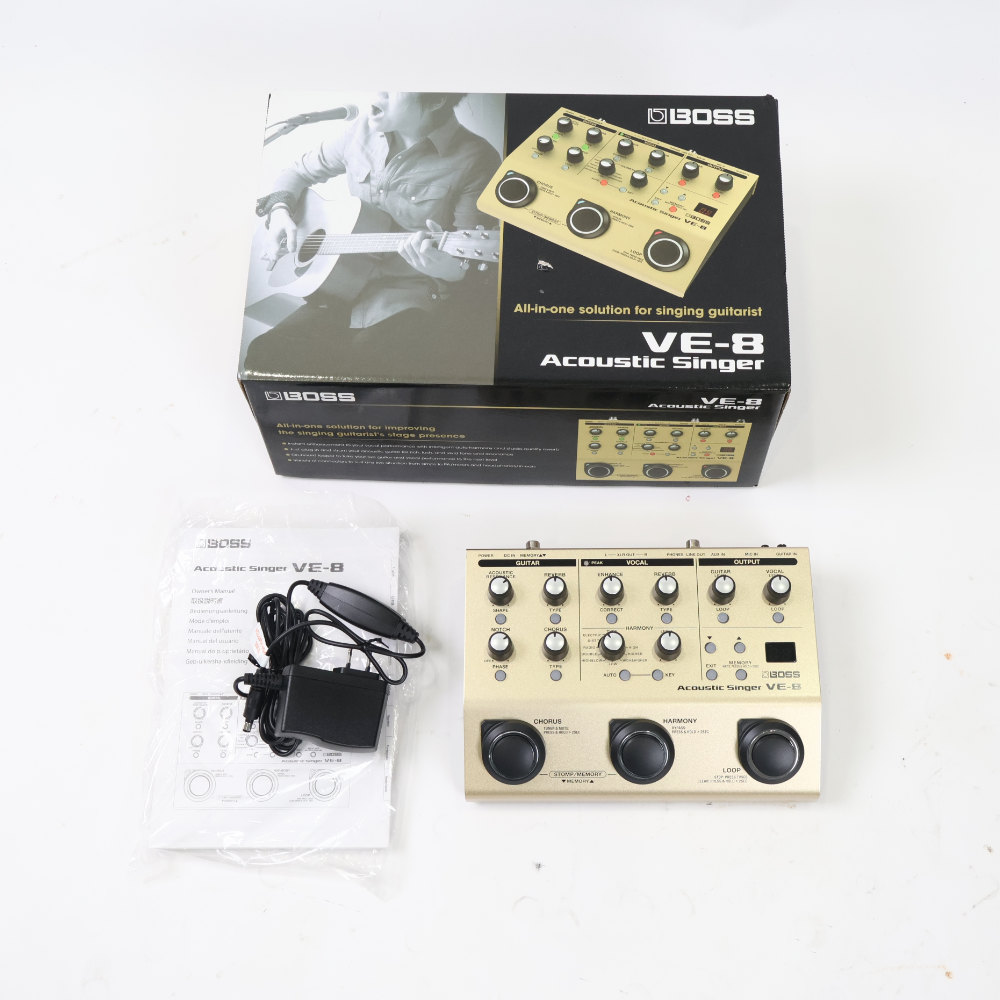【中古】 BOSS VE-8 Acoustic Singer ギター＆ボーカル用エフェクター