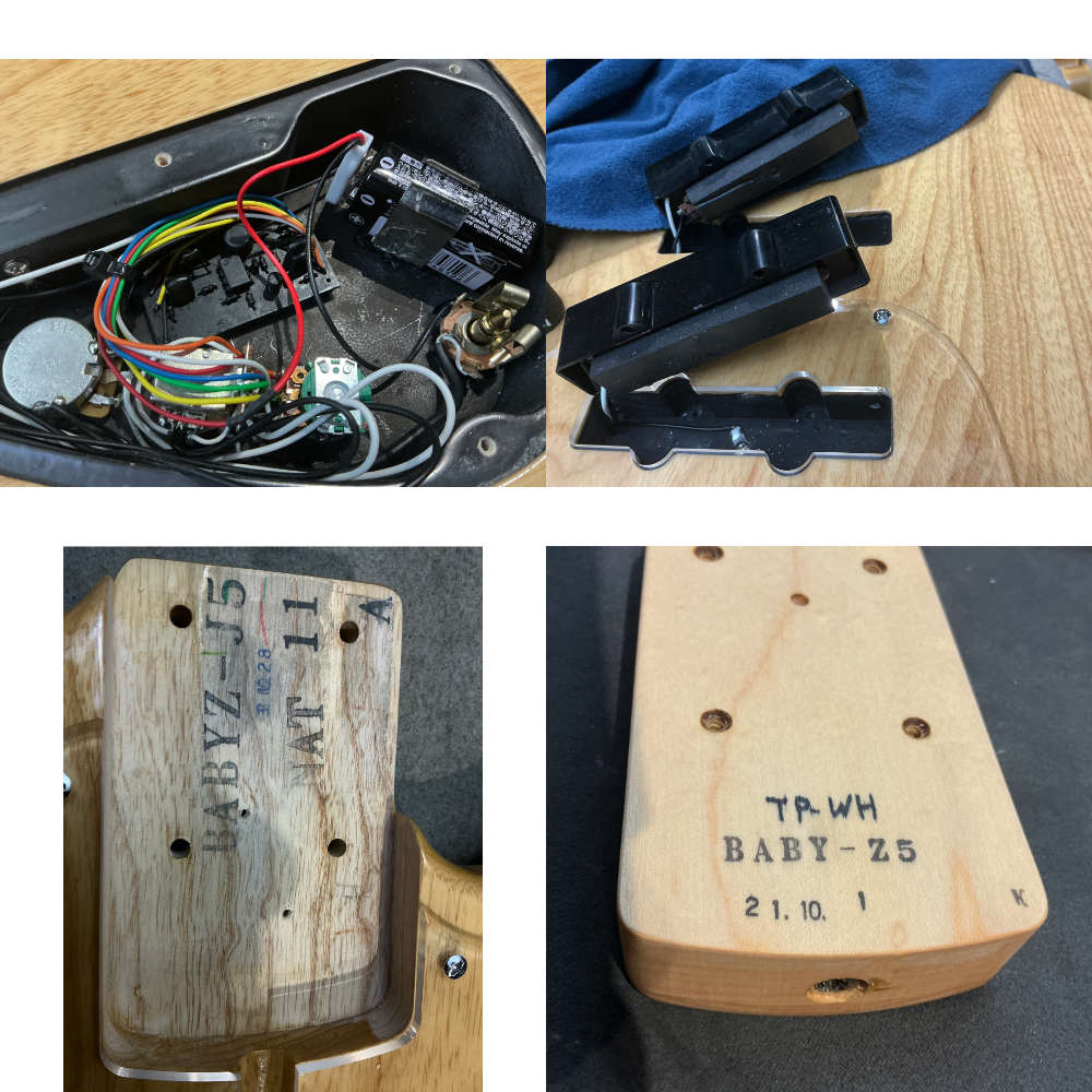 【中古】ATELIER Z アトリエZ babyZ-5J N Active ショートスケール 5弦エレキベース 内部 