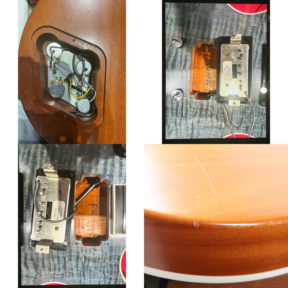 【中古】 エレキギター Gibson Les Paul Signature Player Plus Satin Ocean Blue 2018 Model 2017年製 ギブソン レスポールシグネイチャー プレイヤープラス ピックアップ、傷