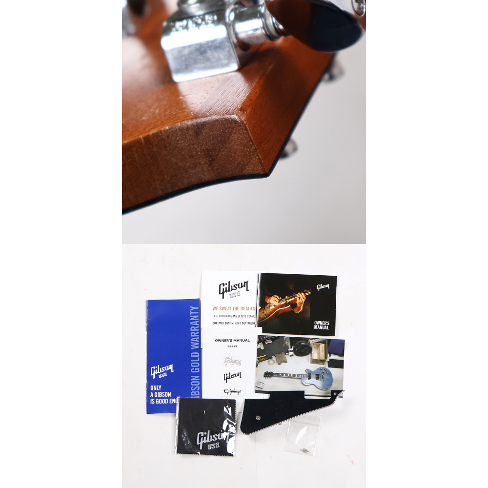 【中古】 エレキギター Gibson Les Paul Signature Player Plus Satin Ocean Blue 2018 Model 2017年製 ギブソン レスポールシグネイチャー プレイヤープラス 傷、付属品