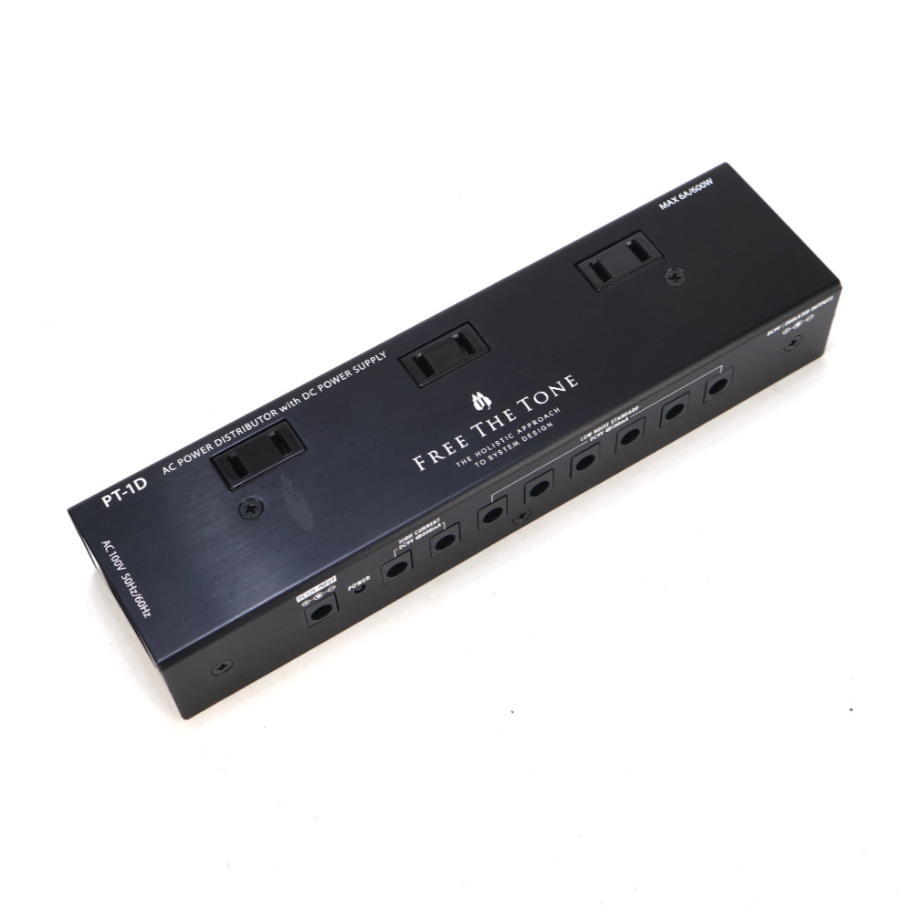 【中古】 パワーサプライ フリーザトーン Free The Tone PT-1D AC POWER DISTRIBUTOR with DC POWER SUPPLY 斜めアングル画像