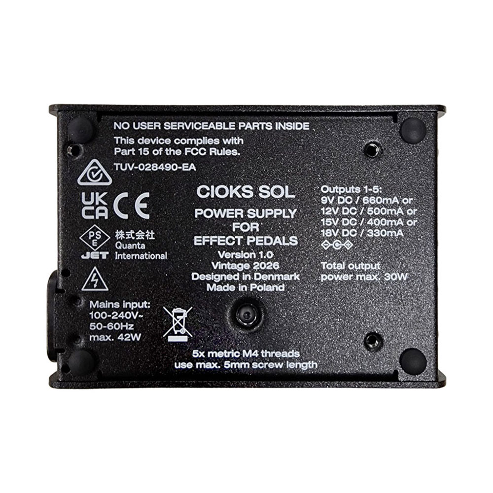 パワーサプライ CIOKS SOL S5 チョークス 裏面