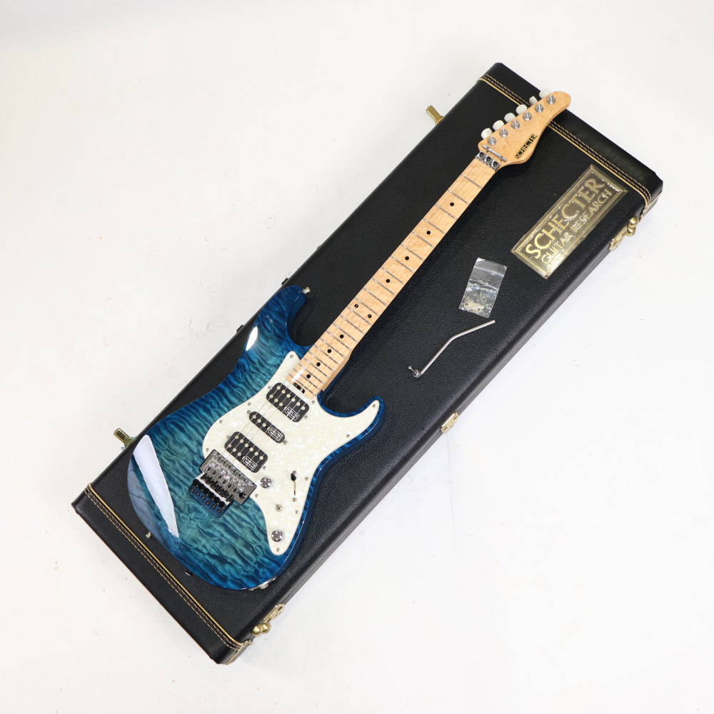 【中古】 エレキギター SCHECTER EX-24-CTM-FRT See Thru Blue Burst Quilted Maple Top EX-V シェクター EXCEED エクシード MADE IN JAPAN 日本製