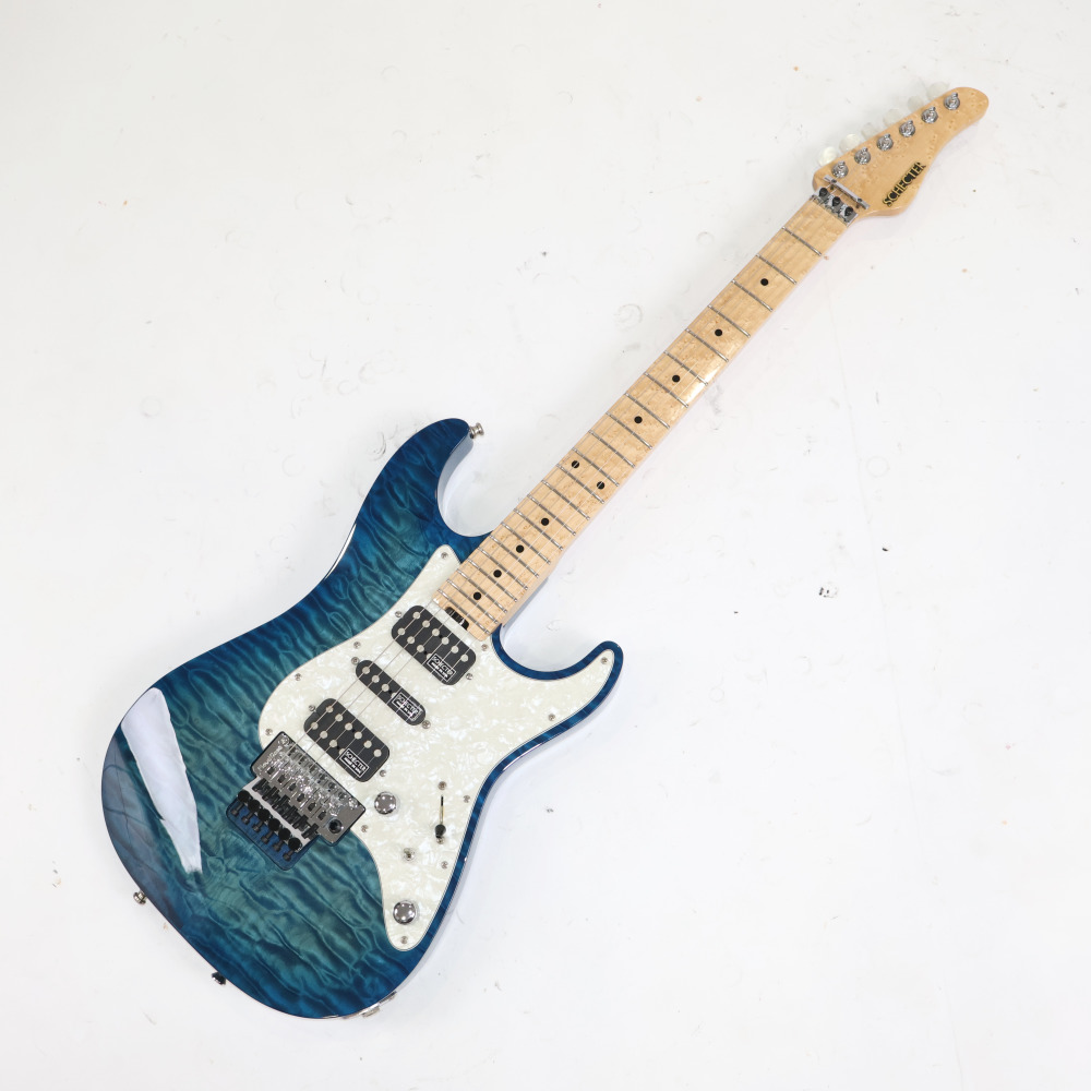 【中古】 エレキギター SCHECTER EX-24-CTM-FRT See Thru Blue Burst Quilted Maple Top EX-V シェクター EXCEED エクシード MADE IN JAPAN 日本製 詳細画像