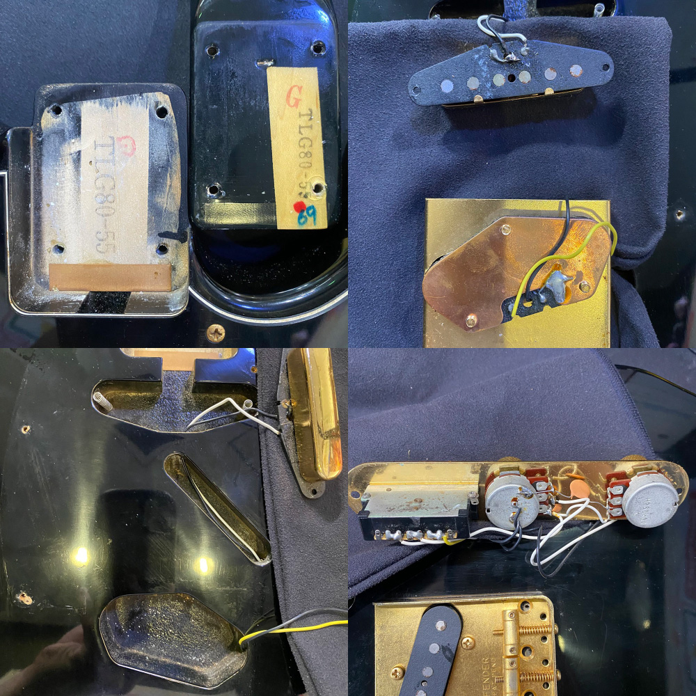 【中古】 エレキギター Fender Japan TLG80-55 BLK 1984年-1987年製 Eシリアル フェンダージャパン テレキャスター BOXERシリーズ ゴールドパーツ ピックアップ
