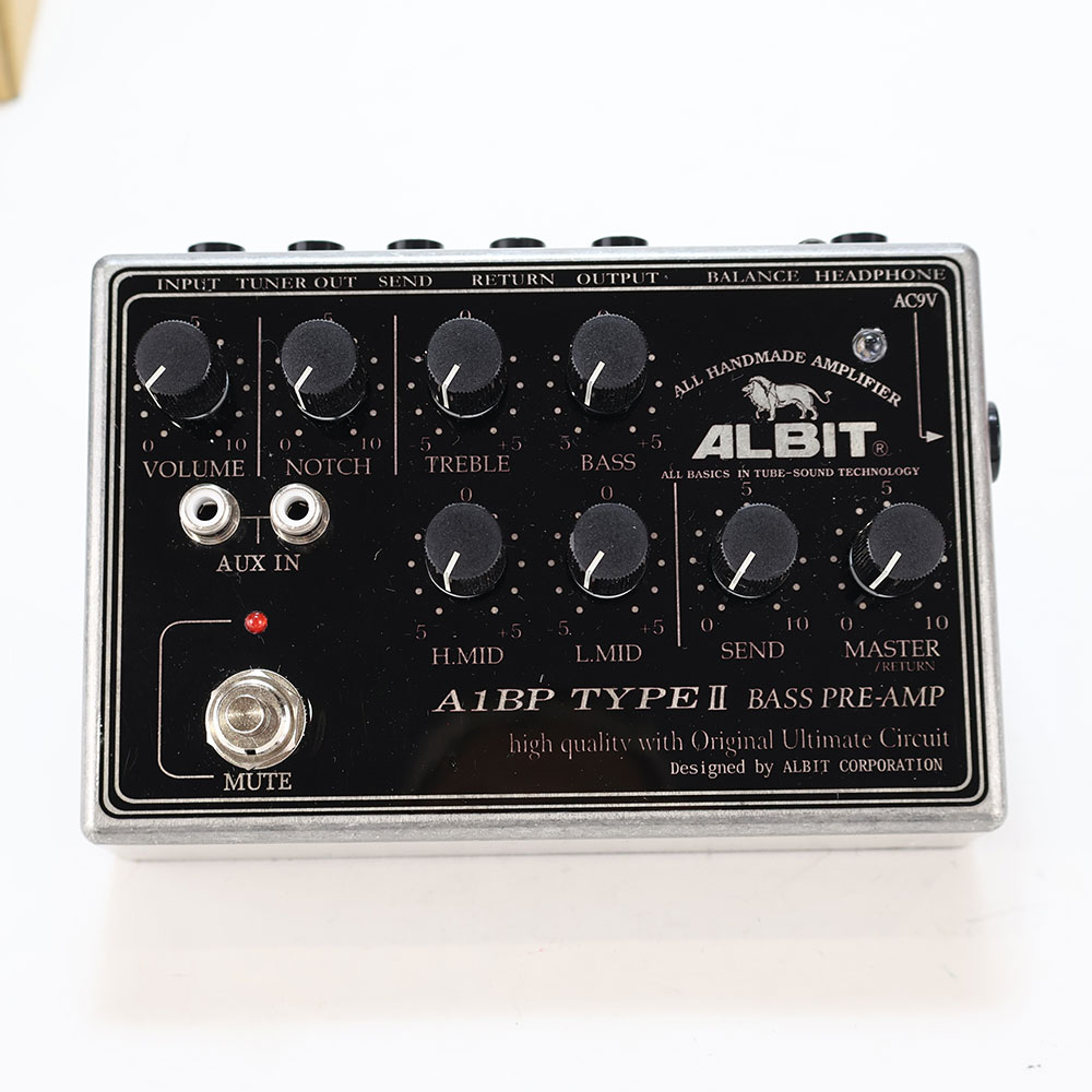 【中古】 ベース用プリアンプ ALBIT A1BP TYPE II 正面