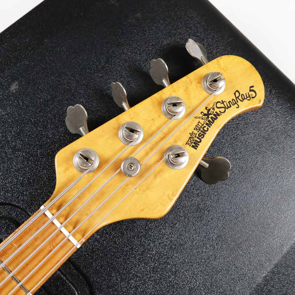 【中古】 MUSIC MAN ミュージックマン StingRay5 スティングレイ Black / M 1997年製 5弦エレキベース ヘッド画像