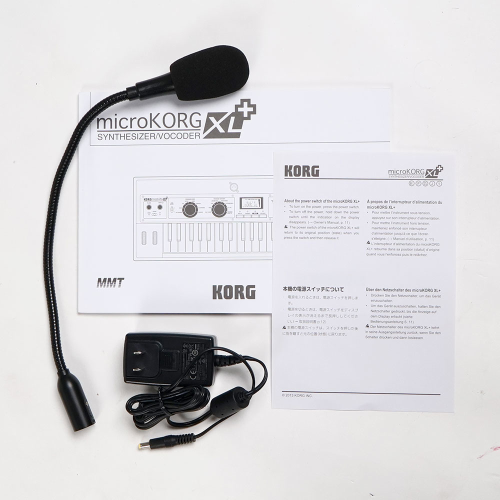 【中古】 KORG microKORG XL+ シンセサイザー ボコーダー 付属品