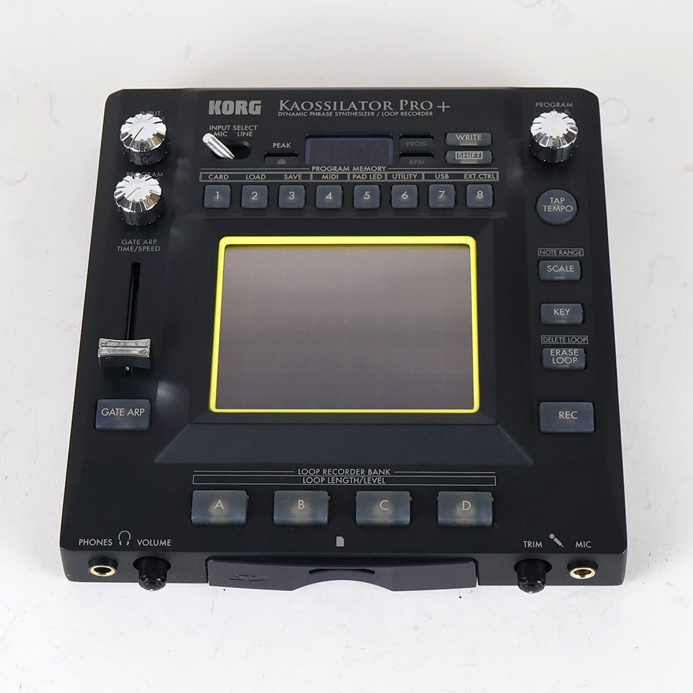 【中古】 カオシレータープロ コルグ KORG KAOSSILATOR PRO ＋ カオシレイター プロ プラス KO-1PRO+ 正面