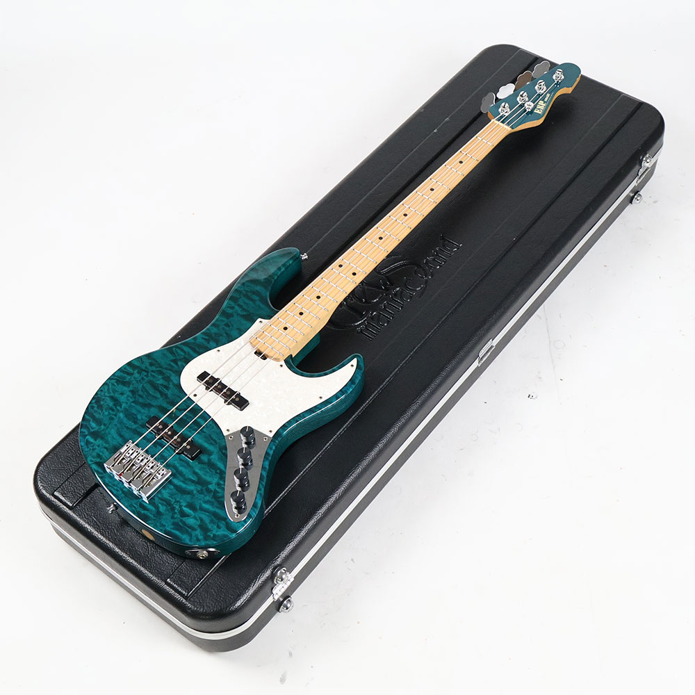 【中古】ESP AMAZE-CTM QM See Thru Green 4弦エレキベース マッチングヘッド