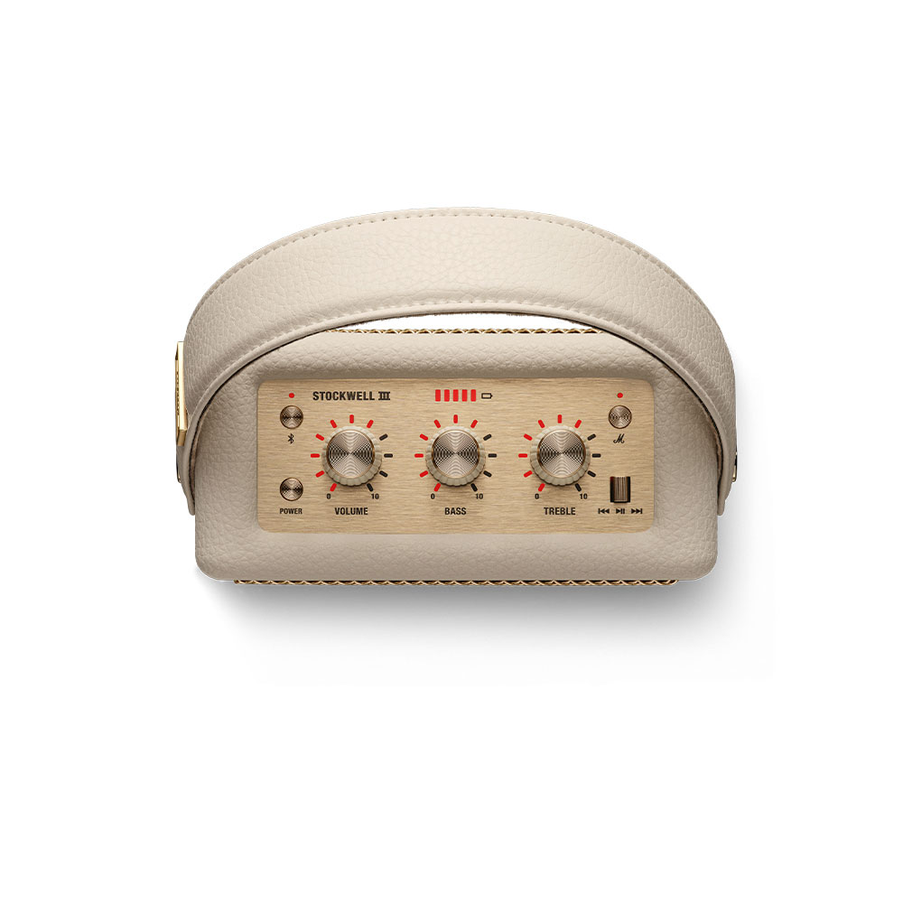 Marshall マーシャル Stockwell III Cream Bluetooth ワイヤレススピーカー コントロールパネル