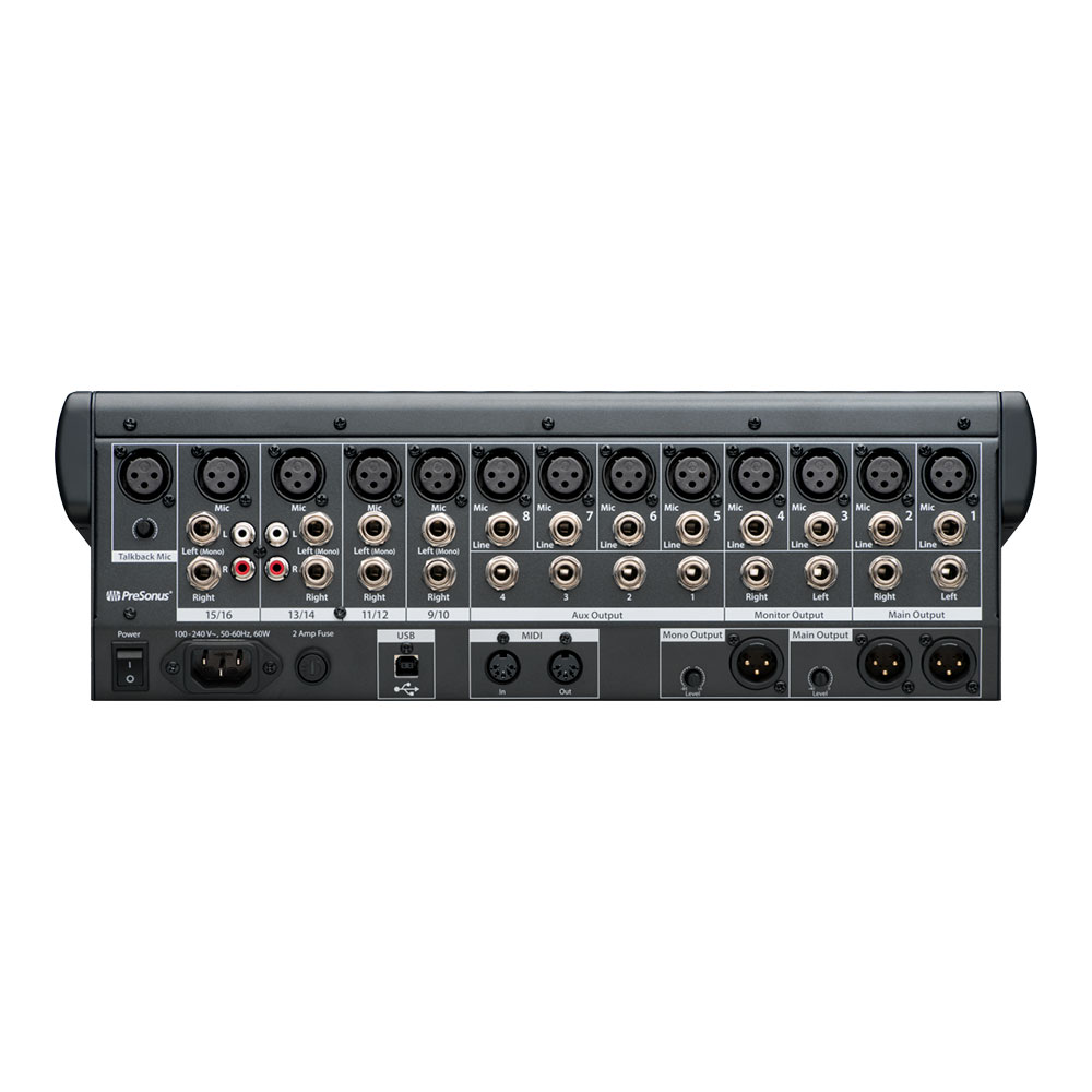 PreSonus プレソナス StudioLive 16.0.2 USB Digital Console Mixer デジタルミキサー 背面