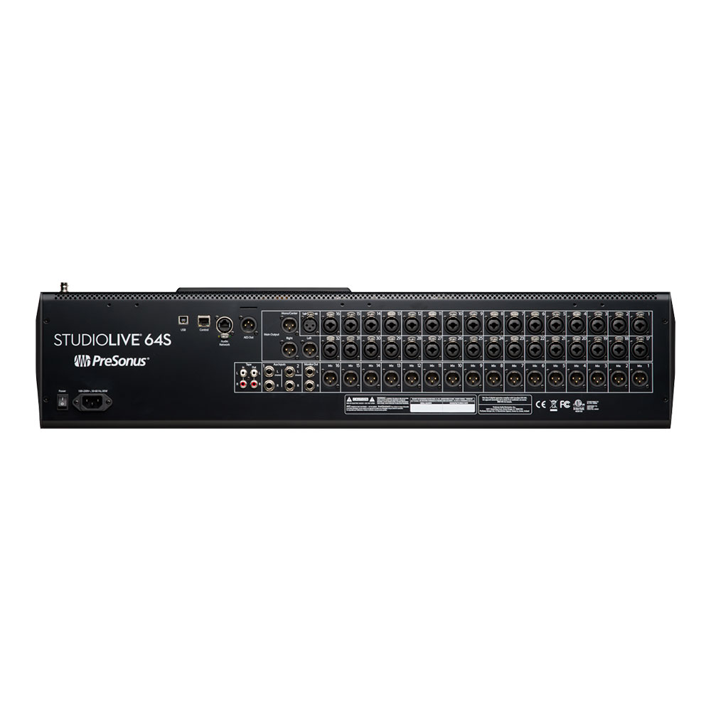 PreSonus プレソナス StudioLive 64S Digital Console Mixer デジタルミキサー 背面