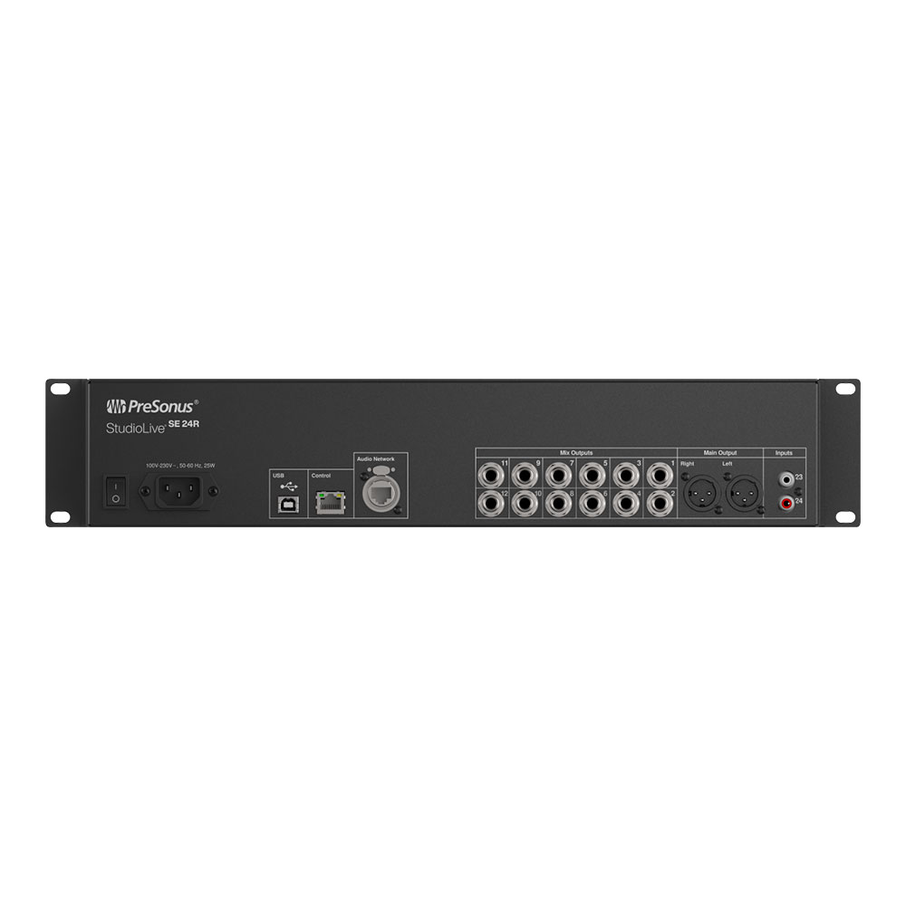 PreSonus プレソナス StudioLive SE 24R Digital Rack Mixer デジタルミキサー 背面