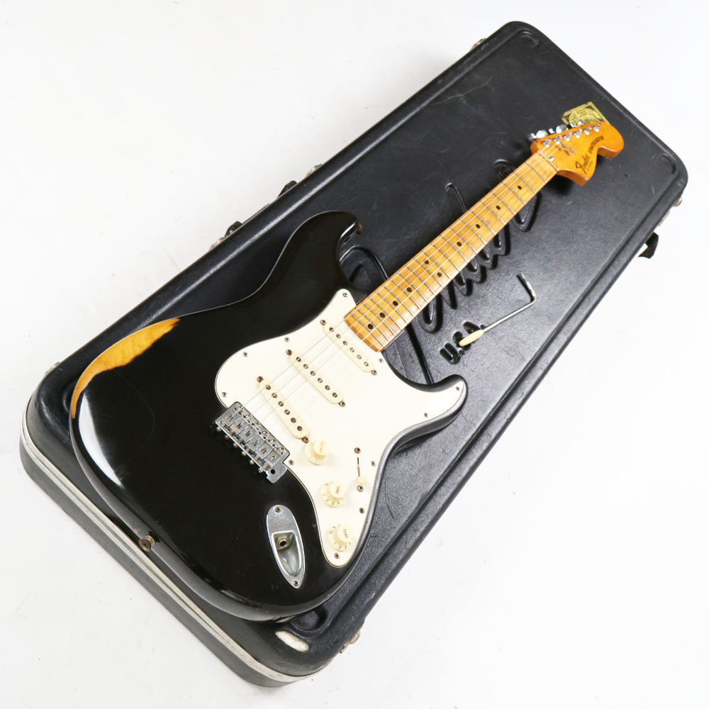 【中古】 Fender USA フェンダー Stratocaster Black 1979〜1981年製 Refinish ストラトキャスター エレキギター