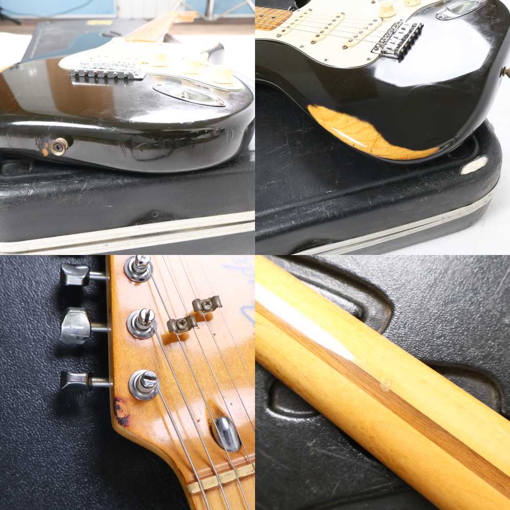 【中古】 Fender USA フェンダー Stratocaster Black 1979〜1981年製 Refinish ストラトキャスター エレキギター 傷