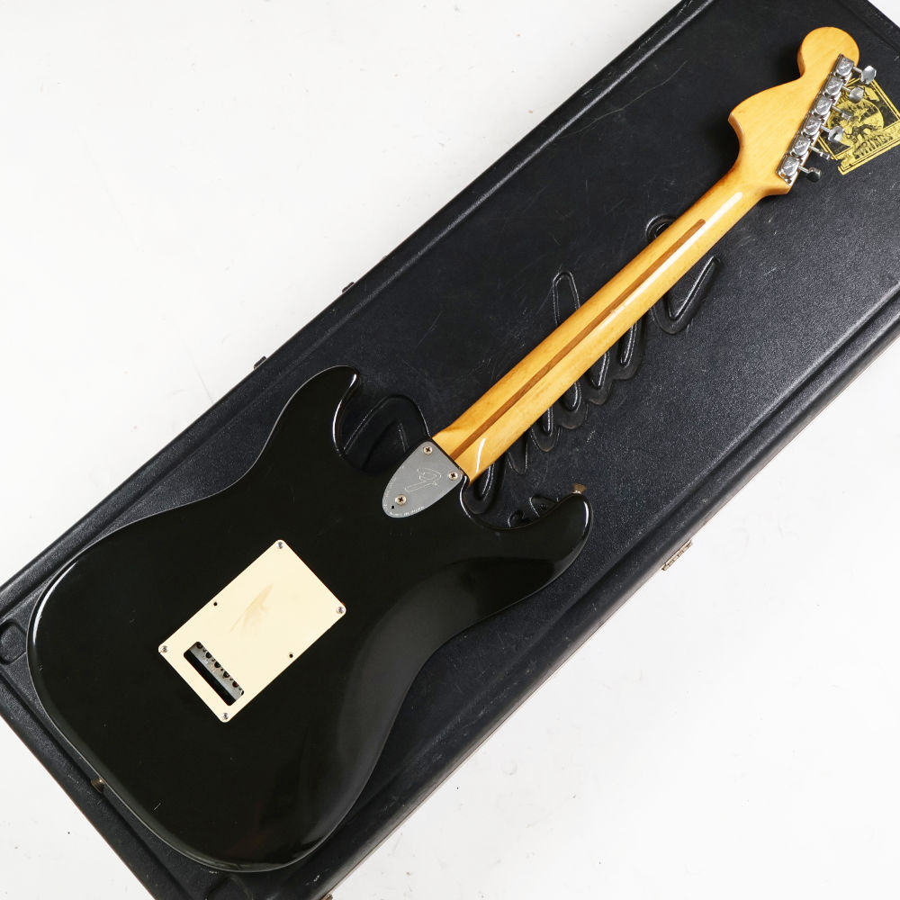 【中古】 Fender USA フェンダー Stratocaster Black 1979〜1981年製 Refinish ストラトキャスター エレキギター ボディバック画像 
