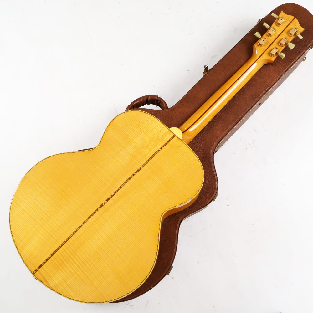 【中古】 アコースティックギター Gibson J-200 Antique Natural 1991年製 ギブソン ジャンボ ピックアップ取り付けあり ボディバック画像 