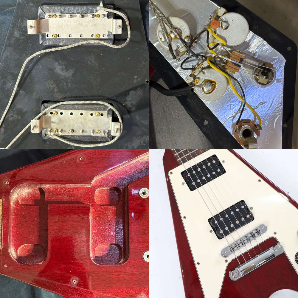 【中古】 エレキギター Gibson Flying V ‘67 Cherry 2004年製 ギブソン フライングV 詳細画像