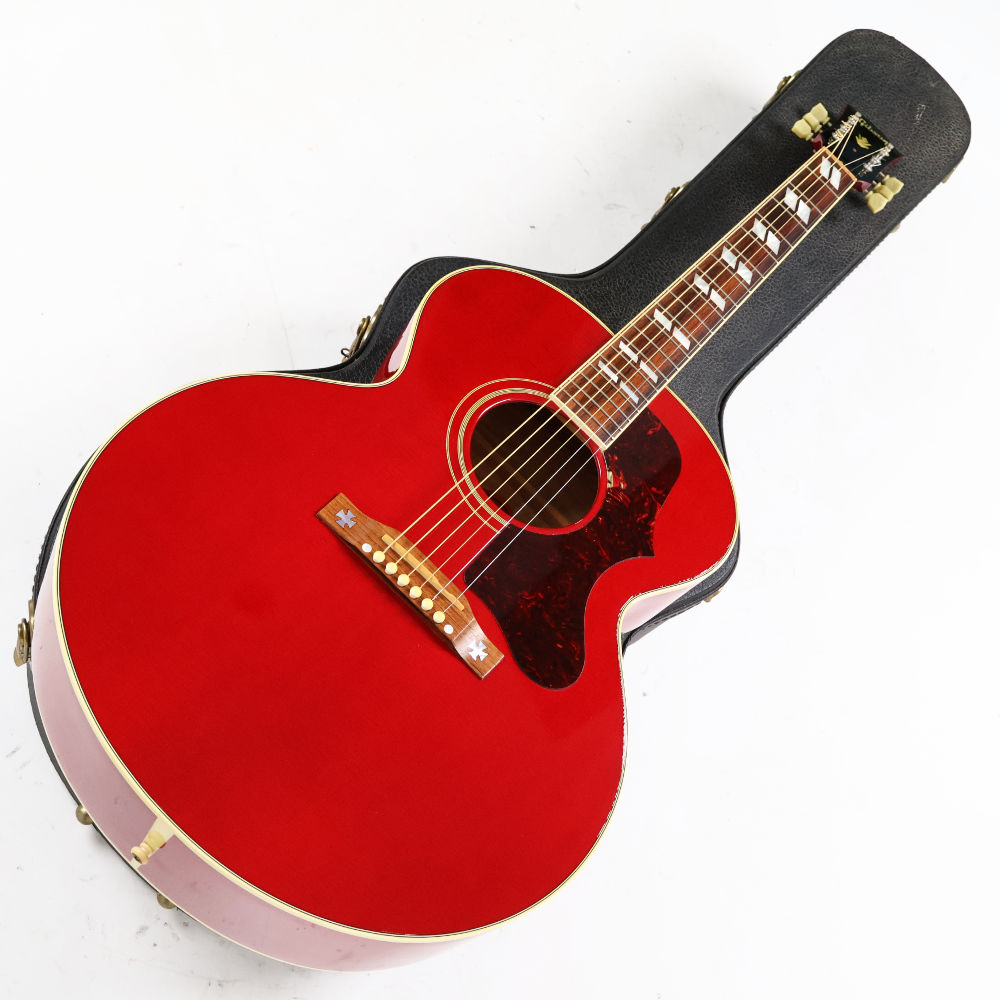 【中古】 アコースティックギター Gibson J-185 Cherry 2004年製 ギブソン J185 珍しいチェリーフィニッシュのスモールジャンボJ-185
