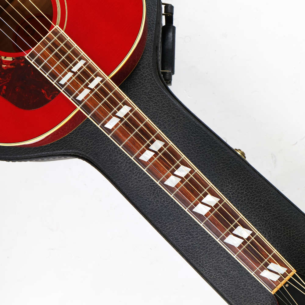 【中古】 アコースティックギター Gibson J-185 Cherry 2004年製 ギブソン J185 珍しいチェリーフィニッシュのスモールジャンボJ-185 ネック