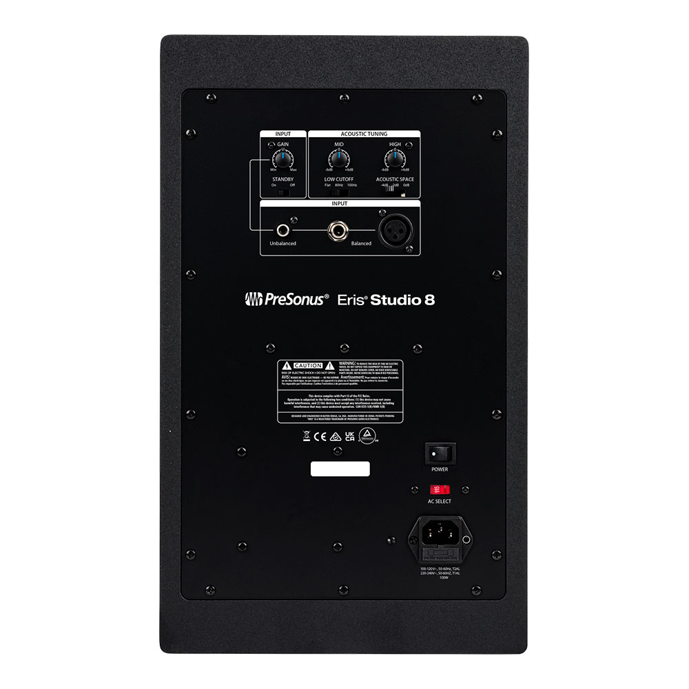 PreSonus プレソナス Eris Studio 8 パワードスピーカー 背面