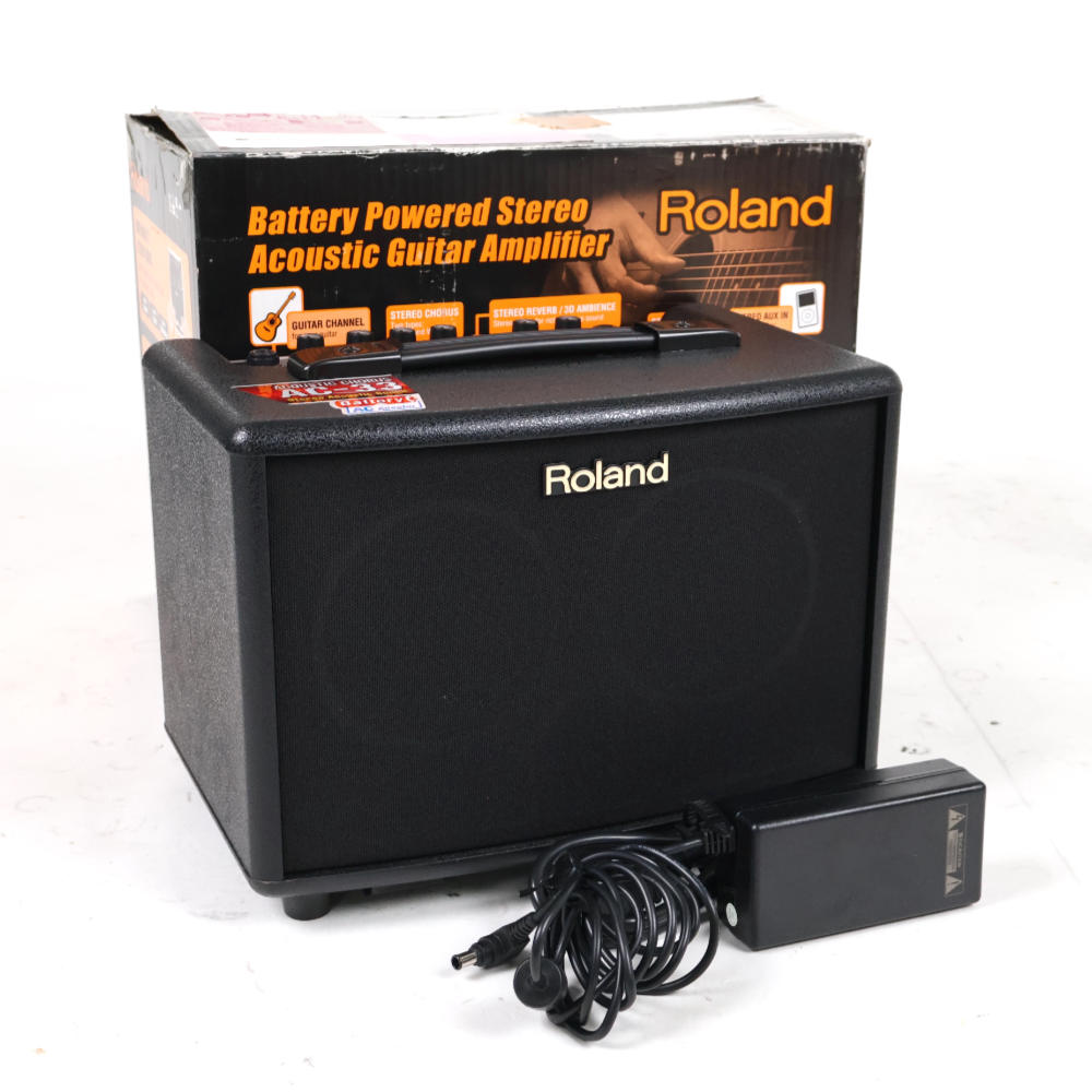 【中古】 アコギアンプ ローランド ROLAND AC-33 アコースティックギター用アンプ ブラック