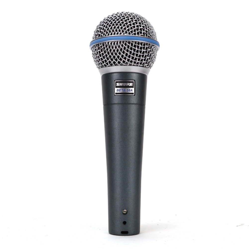 【中古】 マイク ダイナミックマイク シュアー SHURE BETA58A シュア マイクロフォン ベータゴッパ フロント画像