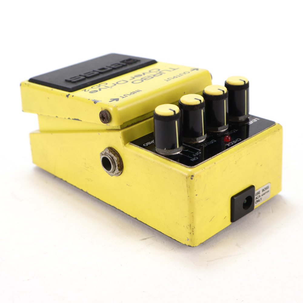 【中古】ターボオーバードライブ エフェクター BOSS OD-2 TURBO OverDrive Made in Japan ボス ギターエフェクター リア斜めアングル画像